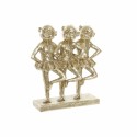 Figura Decorativa DKD Home Decor FZ-91957 Cinzento Dourado Resina Retangular Colonial Moderno Macaco 23 x 9,5 x 24 cm