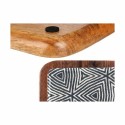 Centro de mesa Branco Castanho Preto Étnico 25 x 25 cm (6 Unidades)