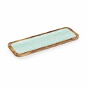 Centro de mesa Branco Castanho Verde Folha de planta 45 x 15 cm (6 Unidades)