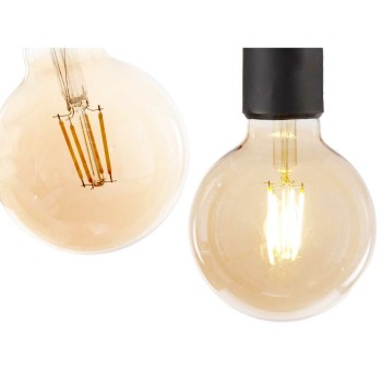 Lâmpada LED Vintage E27 Transparente 4 W 9,5 x 14 x 9,5 cm (12 Unidades)