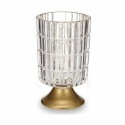 LED-Laterne Durchsichtig Gold Glas 10,7 x 18 x 10,7 cm (6 Stück)