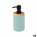 Dispenser di Sapone Berilo B5456BC-1 - 447 Azzurro Legno Resina Plastica 9,5 x 18,5 x 7,8 cm (6 Unità)