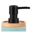 Seifenspender Berilo B5456BC-1 - 447 Blau Holz Harz Kunststoff 9,5 x 18,5 x 7,8 cm (6 Stück)