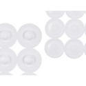 Alfombrilla Antideslizante para Ducha Berilo CN-BM630 - 306 Blanco PVC 68 x 36 x 1 cm (6 Unidades)