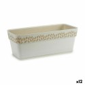 Vaso rettangolare da Balcone Stefanplast Cloe Bianco Plastica 49,5 x 17 x 19 cm (12 Unità)