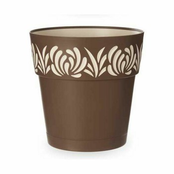 Vaso Autoirrigável Stefanplast Gaia Castanho Plástico 29 x 29 x 29 cm (6 Unidades)