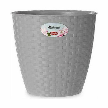 Plantador Stefanplast Cinzento Plástico 19 x 17,5 x 19 cm (12 Unidades)
