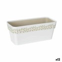 Planter Stefanplast Cloe White Plastic 13,3 x 12,3 x 29,3 cm (12 Units)