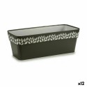 Floreira Stefanplast Cloe Antracite Plástico 49,5 x 17 x 19 cm (12 Unidades)
