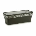 Planter Stefanplast Cloe Anthracite Plastic 49,5 x 17 x 19 cm (12 Units)