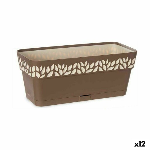 Floreira Stefanplast Cloe Castanho Plástico 13,3 x 12,3 x 29,3 cm (12 Unidades)