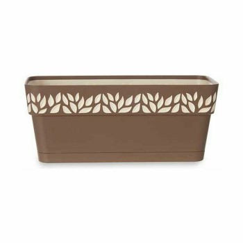 Jardinera Stefanplast Cloe Marrón Plástico 13,3 x 12,3 x 29,3 cm (12 Unidades)