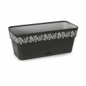 Planter Stefanplast Gaia Anthracite Plastic 13,3 x 12,3 x 29,3 cm (12 Units)