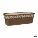 Floreira Stefanplast Gaia Castanho Plástico 18 x 17 x 49,5 cm (12 Unidades)