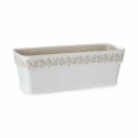 Planter Stefanplast Gaia White Plastic 49,5 x 17 x 19 cm (12 Units)