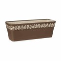 Floreira Stefanplast Gaia Castanho Plástico 18 x 17 x 49,5 cm (12 Unidades)