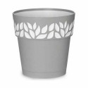 Selbstbewässernder Blumentopf Stefanplast Cloe Grau Kunststoff 19 x 19 x 19 cm (12 Stück)