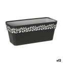 Floreira Stefanplast Cloe Antracite Plástico 13,3 x 12,3 x 29,3 cm (12 Unidades)