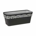 Floreira Stefanplast Cloe Antracite Plástico 13,3 x 12,3 x 29,3 cm (12 Unidades)