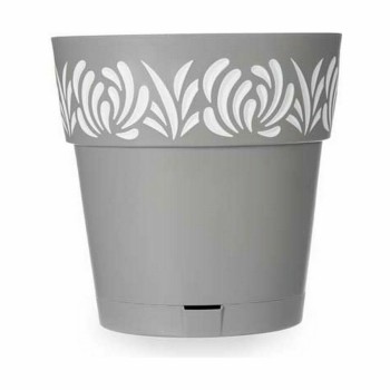 Vaso Autoirrigável Stefanplast Gaia Cinzento Plástico 29 x 29 x 29 cm (6 Unidades)