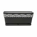 Vaso rettangolare da Balcone Stefanplast Cloe Antracite Plastica 13,3 x 12,3 x 29,3 cm (12 Unità)