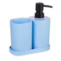 Conjunto de Banho Berilo B8108-S3-BLUE Azul Preto Polipropileno (12 Unidades)