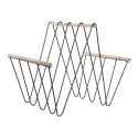 Portariviste DKD Home Decor 8424001814008 41 x 31 x 36 cm Nero Ferro Legno MDF