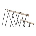 Portariviste DKD Home Decor 8424001814008 41 x 31 x 36 cm Nero Ferro Legno MDF