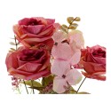 Fiori Decorativi DKD Home Decor Bianco Arancio Rosa Pesca 17 x 17 x 44 cm (4 Unità)