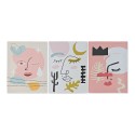 Pintura DKD Home Decor Face Tela Abstrato (30 x 1,8 x 40 cm)