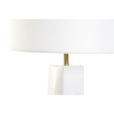 Lâmpada de mesa DKD Home Decor 8424001847242 33 x 33 x 67 cm Cerâmica Dourado Metal Branco 220 V 50 W