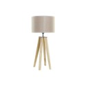 Lâmpada de mesa DKD Home Decor Bege Madeira Castanho 220 V 50 W 30 x 30 x 69 cm