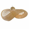 Candeeiro de teto DKD Home Decor Castanho Bambu 40 W Chapéu de Praia 220 V 70 x 34 x 20 cm