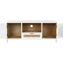 Móvel de TV Home ESPRIT Branco Cristal Madeira de paulónia 120 x 40 x 50 cm