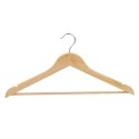 Set of Clothes Hangers Kipit 79417 Brown Wood Metal 44,5 x 1,2 x 23 cm (24 Units)