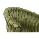 Chair DKD Home Decor Black Green Velvet Metal 66 x 60 x 84 cm