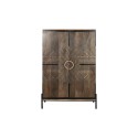 Schrank Home ESPRIT Schwarz Gold natürlich Holz 85 x 38 x 134 cm