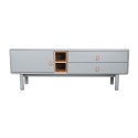 Móvel de TV Home ESPRIT Azul Cinzento Polipropileno Madeira MDF 140 x 40 x 55 cm