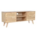 Móvel de TV DKD Home Decor Natural Metal Madeira da borracha 120 x 30 x 48 cm