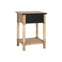Mesa de Cabeceira Home ESPRIT Natural Marrom claro Corda Abeto 44 x 33 x 61,5 cm