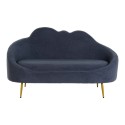 Sofa DKD Home Decor Blau Gold Metall Wolken Scandi 155 x 75 x 92 cm