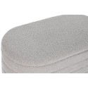 Banquette DKD Home Decor Doré Gris clair Métal 80 x 41 x 40 cm