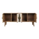 Móvel de TV Home ESPRIT Dourado Natural Madeira 145 x 40 x 60 cm