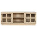 Móvel de TV Home ESPRIT Natural Cristal Madeira de mangueira 135 x 35 x 52 cm