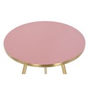 Set of 2 tables Home ESPRIT Pink Golden 41 x 41 x 51 cm