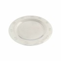 Sousplat DKD Home Decor Aço inoxidável Plástico Prateado 30 x 30 x 0,5 cm