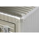 Comodino Home ESPRIT Argentato Metallo Legno MDF 46 x 39 x 63 cm