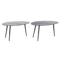 Mesa de apoio DKD Home Decor Preto Dourado Alumínio Latão 78 x 45 x 40 cm (2 Unidades)