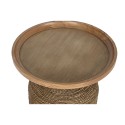 Mesa de apoio Home ESPRIT Marrom claro Corda Abeto 44 x 44 x 56 cm