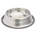Mangeoire pour chiens Mascow 310 Gris Argenté Caoutchouc Métal 22 x 6 x 22 cm (12 Unités)